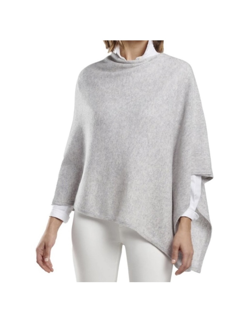 Peter Millar One Size Gray 100% Cashmere Poncho